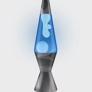 LAVA 14.5" Geometric Monochrome Novelty Table Lamp Black White New Open Box
